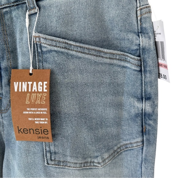 Kenzie Jeans Savannah High Rise Flare Crop Denim Size 10 NWT Vintage Inspired - Picture 9 of 14